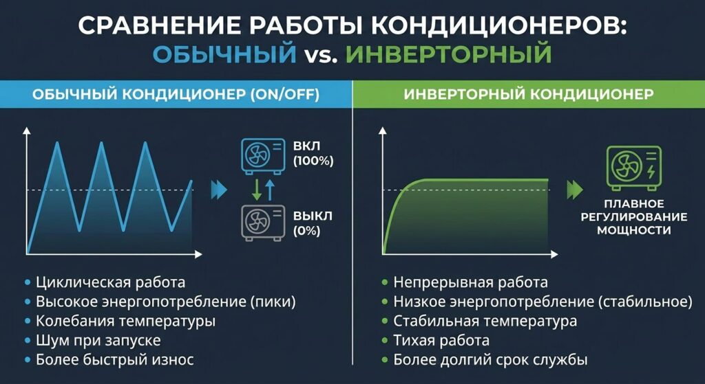 Сравнение работы кондиционеров