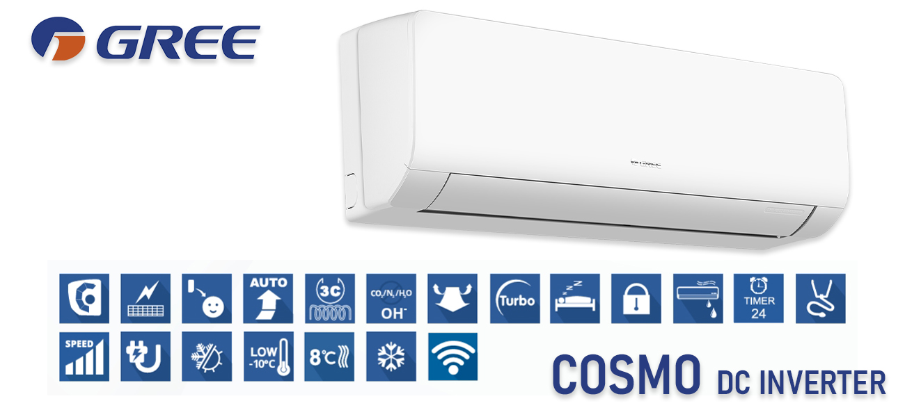 КОНДИЦИОНЕР GREE COSMO DC INVERTER