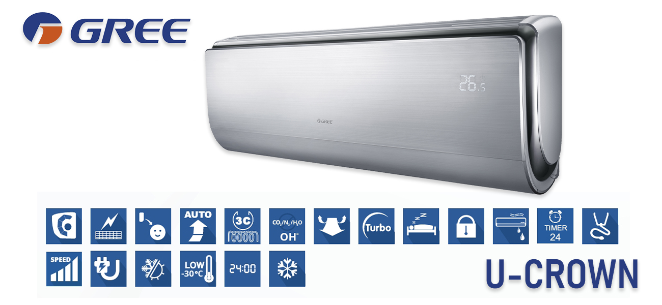 КОНДИЦИОНЕР GREE U-CROWN INVERTER