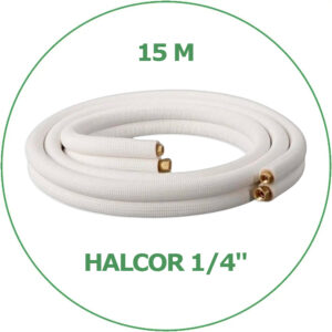 Медная труба в изоляции 1/4" (6,35 мм) Halcor, отрез 15 м