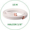 Медная труба в изоляции 3/8" (9,52 мм) Halcor, отрез 15 м
